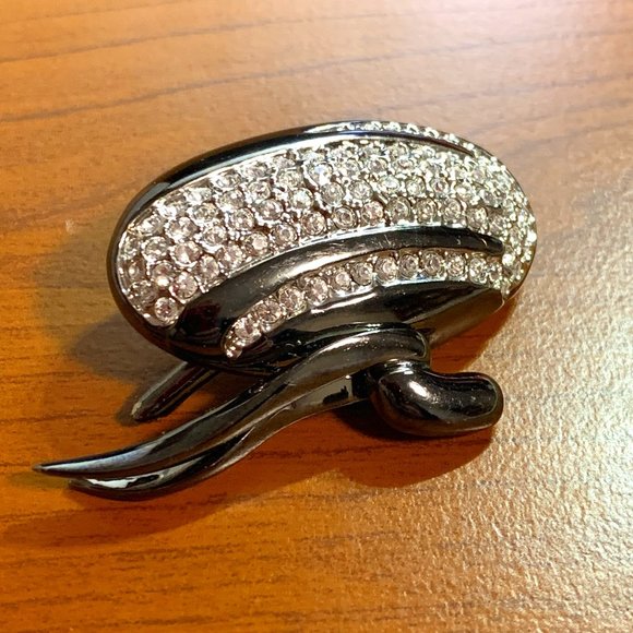 💝Vintage Butler Rhinestone Brooch 1980s - Picture 2 of 7